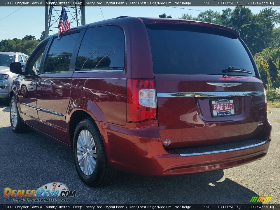 2013 Chrysler Town & Country Limited Deep Cherry Red Crystal Pearl / Dark Frost Beige/Medium Frost Beige Photo #7
