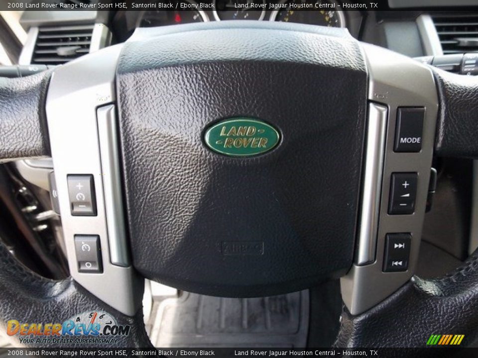 2008 Land Rover Range Rover Sport HSE Santorini Black / Ebony Black Photo #23