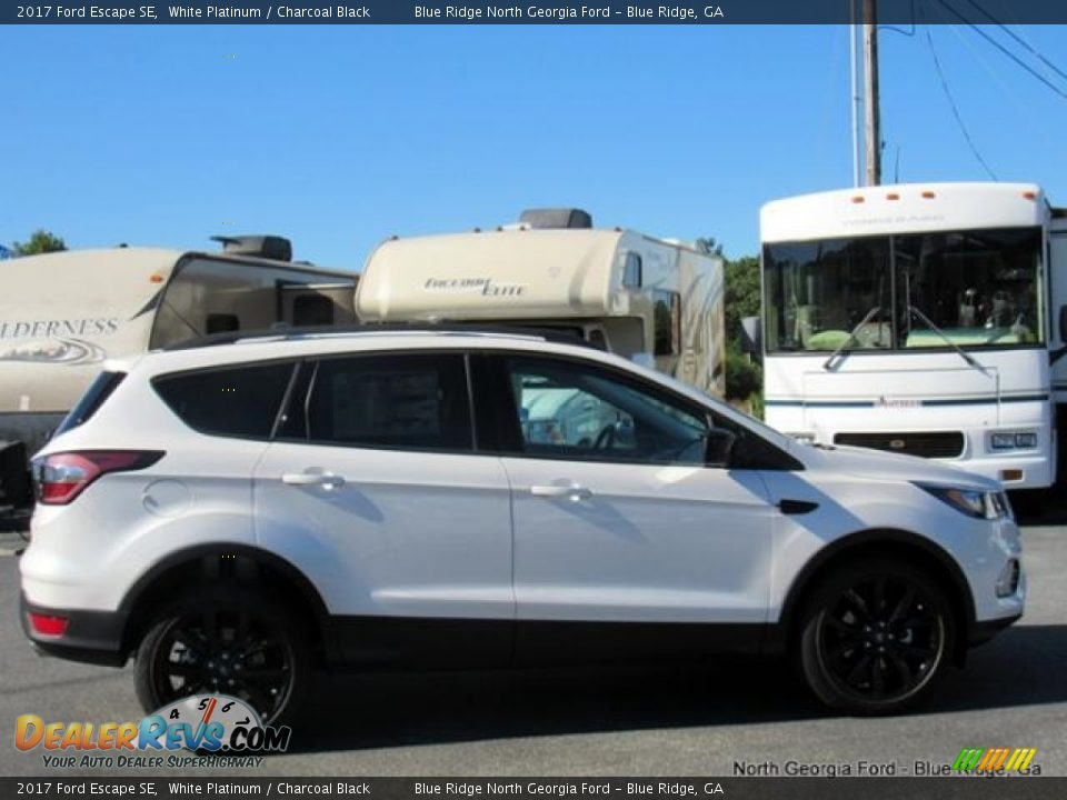 2017 Ford Escape SE White Platinum / Charcoal Black Photo #6