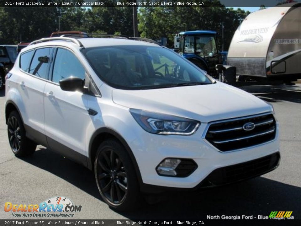 2017 Ford Escape SE White Platinum / Charcoal Black Photo #7