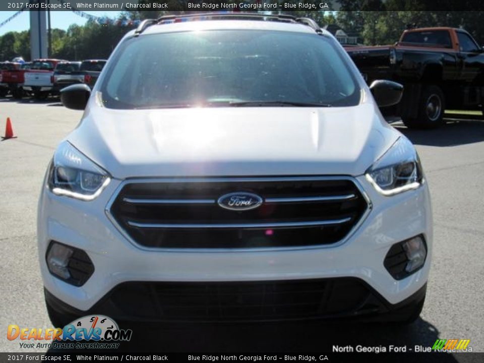 2017 Ford Escape SE White Platinum / Charcoal Black Photo #8
