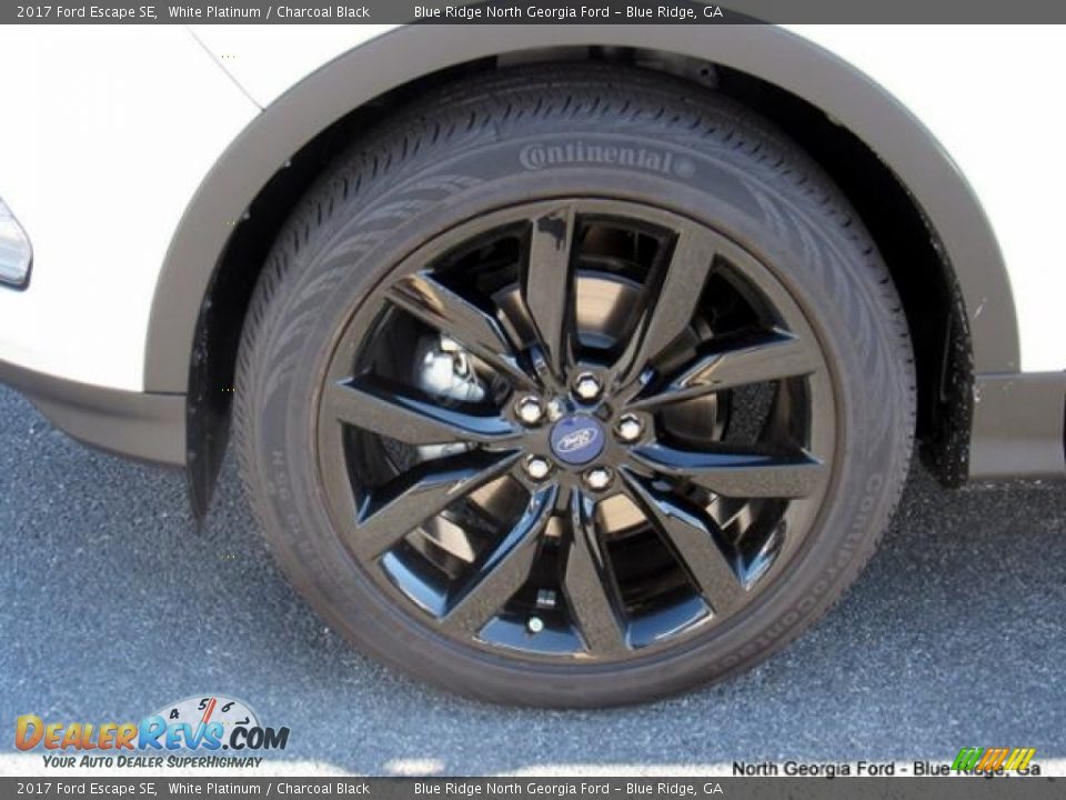 2017 Ford Escape SE White Platinum / Charcoal Black Photo #9