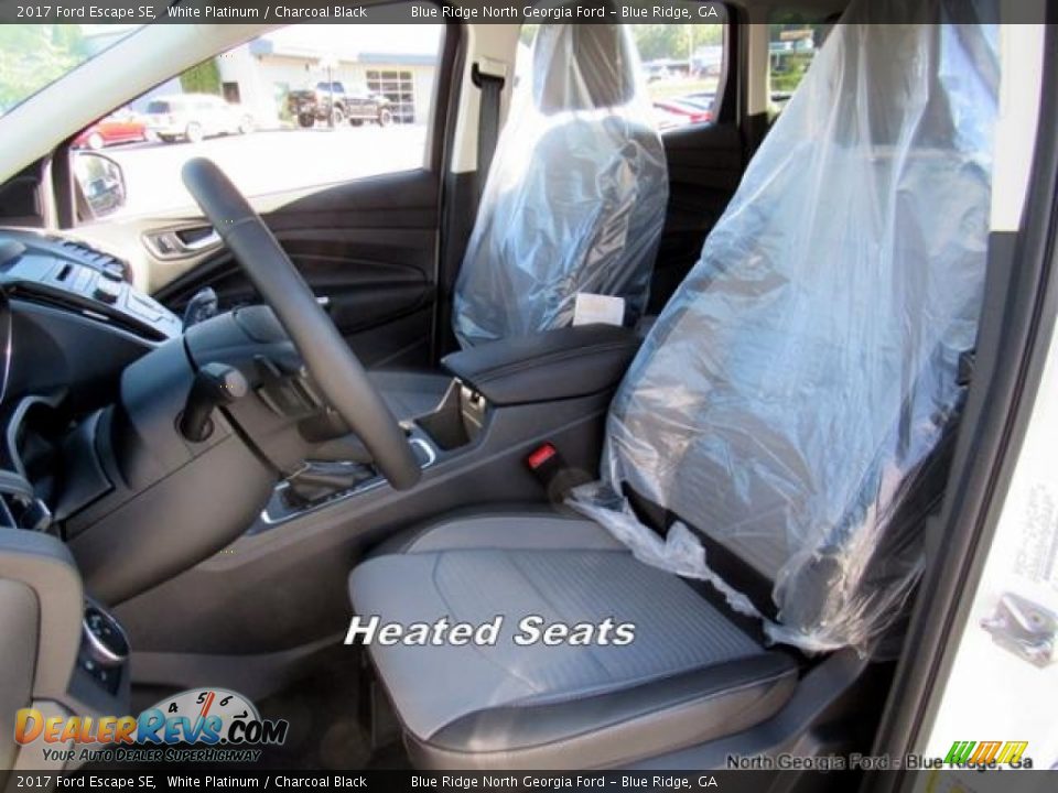 2017 Ford Escape SE White Platinum / Charcoal Black Photo #10