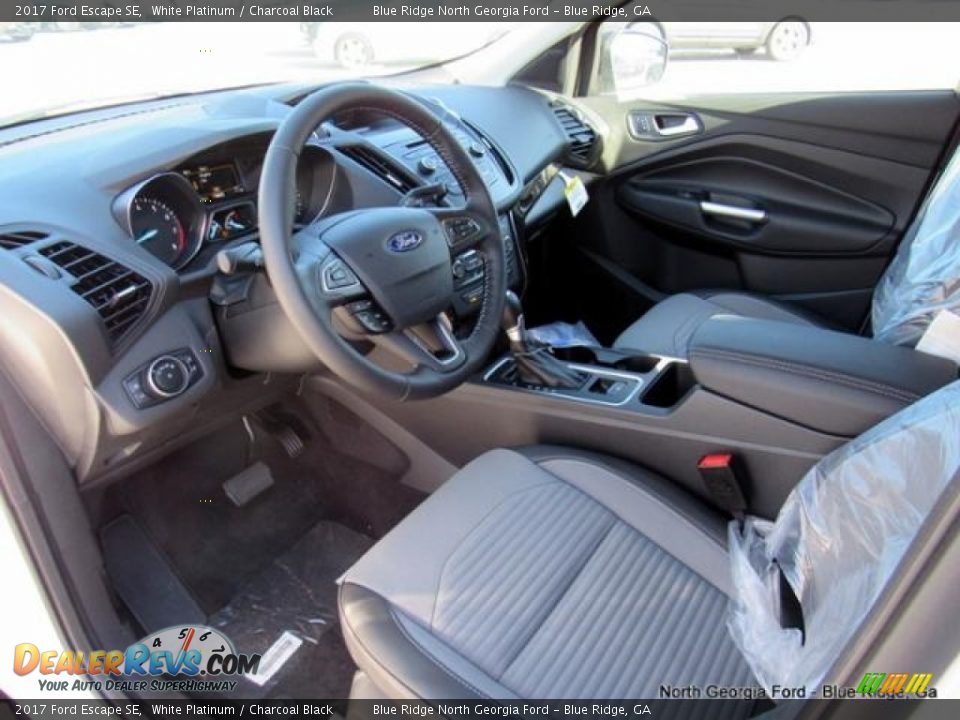 2017 Ford Escape SE White Platinum / Charcoal Black Photo #25