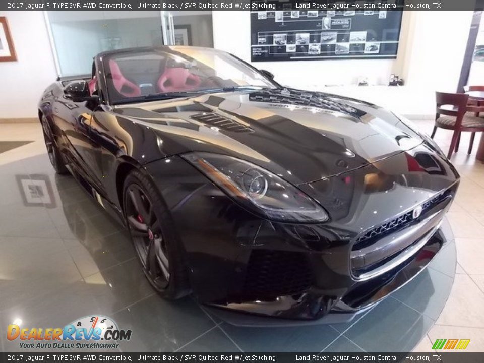 Front 3/4 View of 2017 Jaguar F-TYPE SVR AWD Convertible Photo #2