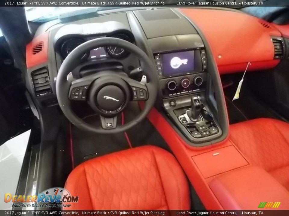 Dashboard of 2017 Jaguar F-TYPE SVR AWD Convertible Photo #4
