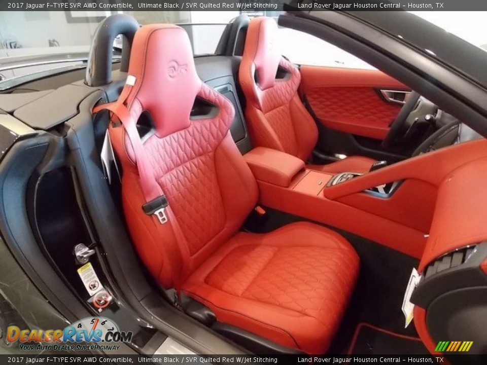 Front Seat of 2017 Jaguar F-TYPE SVR AWD Convertible Photo #5