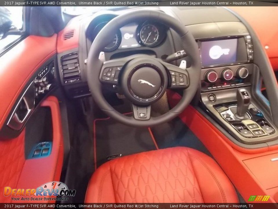 Dashboard of 2017 Jaguar F-TYPE SVR AWD Convertible Photo #13