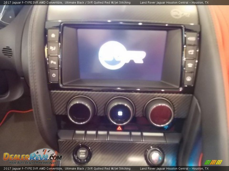 2017 Jaguar F-TYPE SVR AWD Convertible Ultimate Black / SVR Quilted Red W/Jet Stitching Photo #15