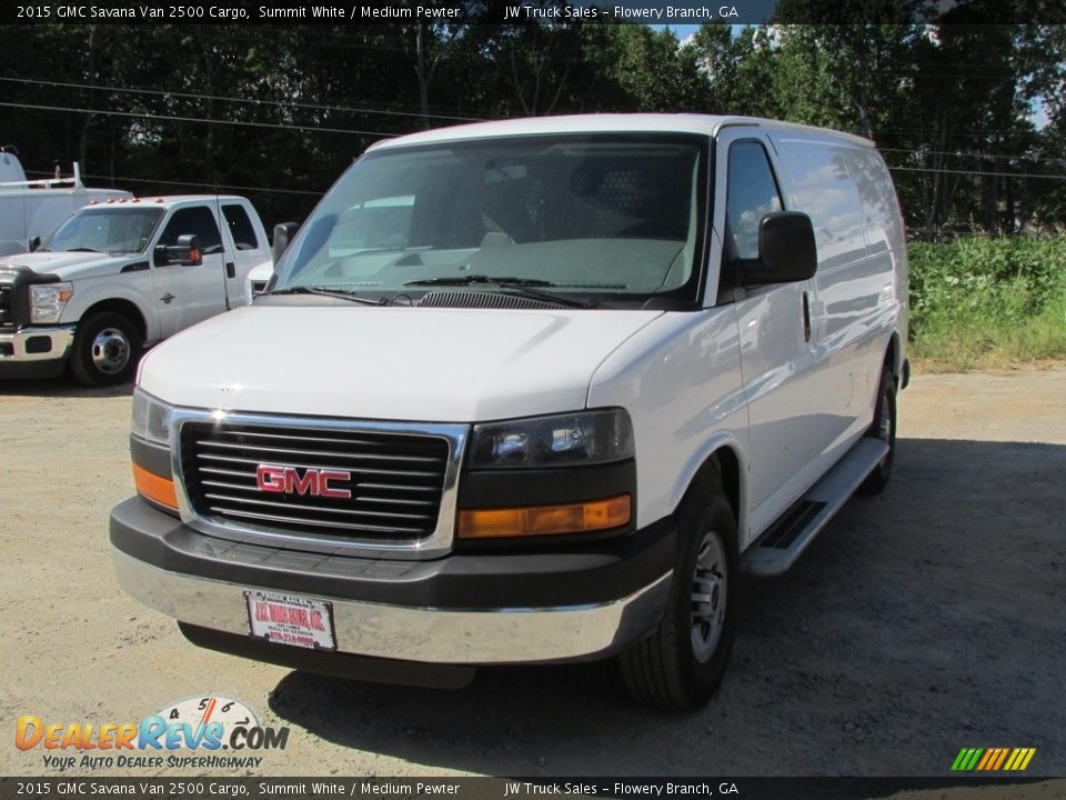 2015 GMC Savana Van 2500 Cargo Summit White / Medium Pewter Photo #1