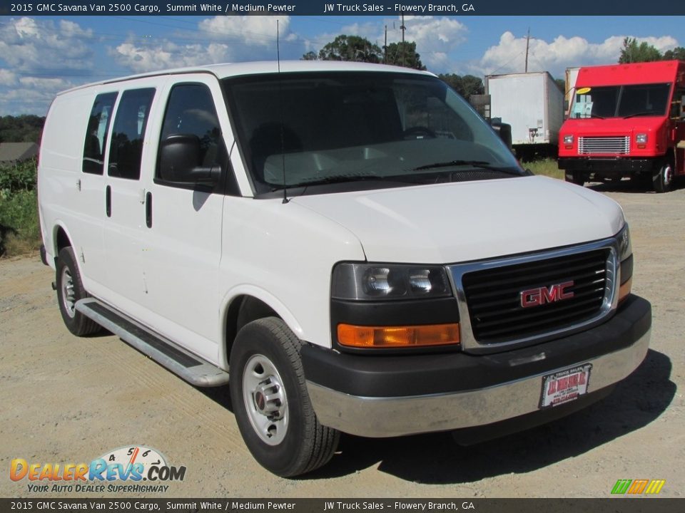 2015 GMC Savana Van 2500 Cargo Summit White / Medium Pewter Photo #3