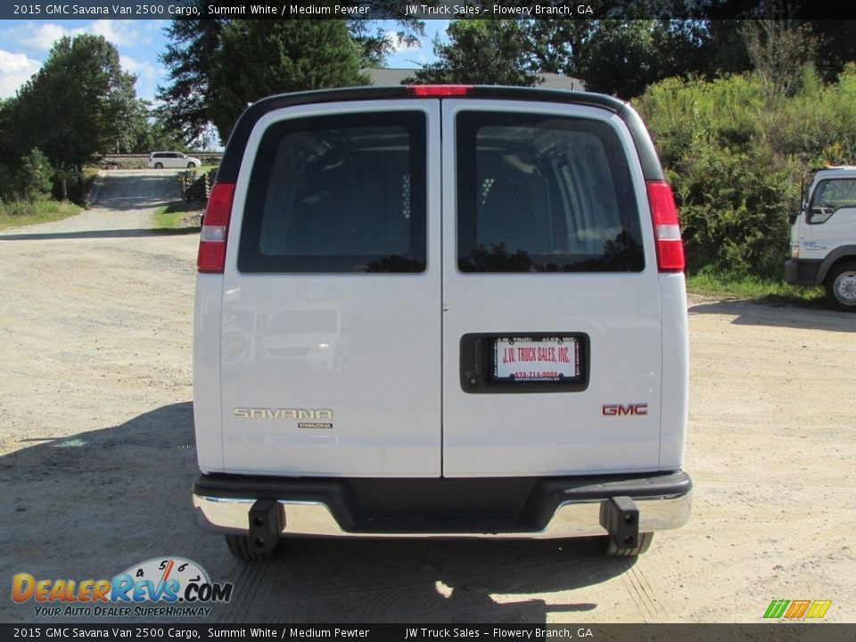2015 GMC Savana Van 2500 Cargo Summit White / Medium Pewter Photo #6