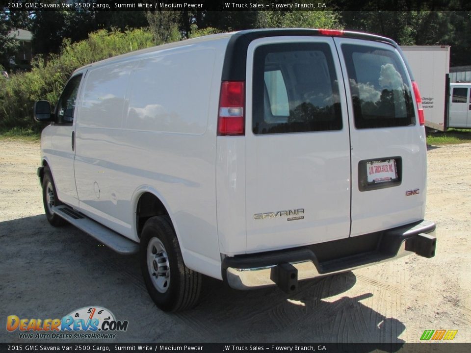 2015 GMC Savana Van 2500 Cargo Summit White / Medium Pewter Photo #7