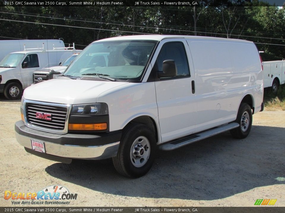 2015 GMC Savana Van 2500 Cargo Summit White / Medium Pewter Photo #9
