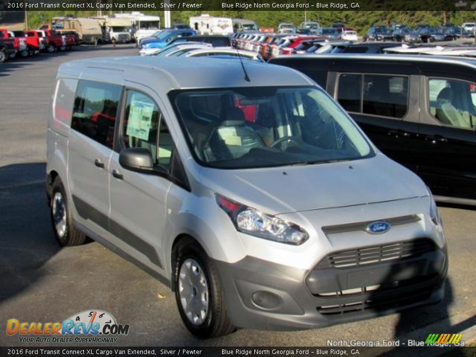 2016 Ford Transit Connect XL Cargo Van Extended Silver / Pewter Photo #2