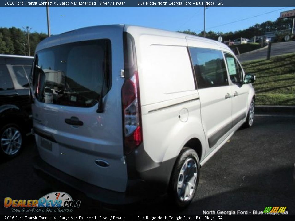 2016 Ford Transit Connect XL Cargo Van Extended Silver / Pewter Photo #3