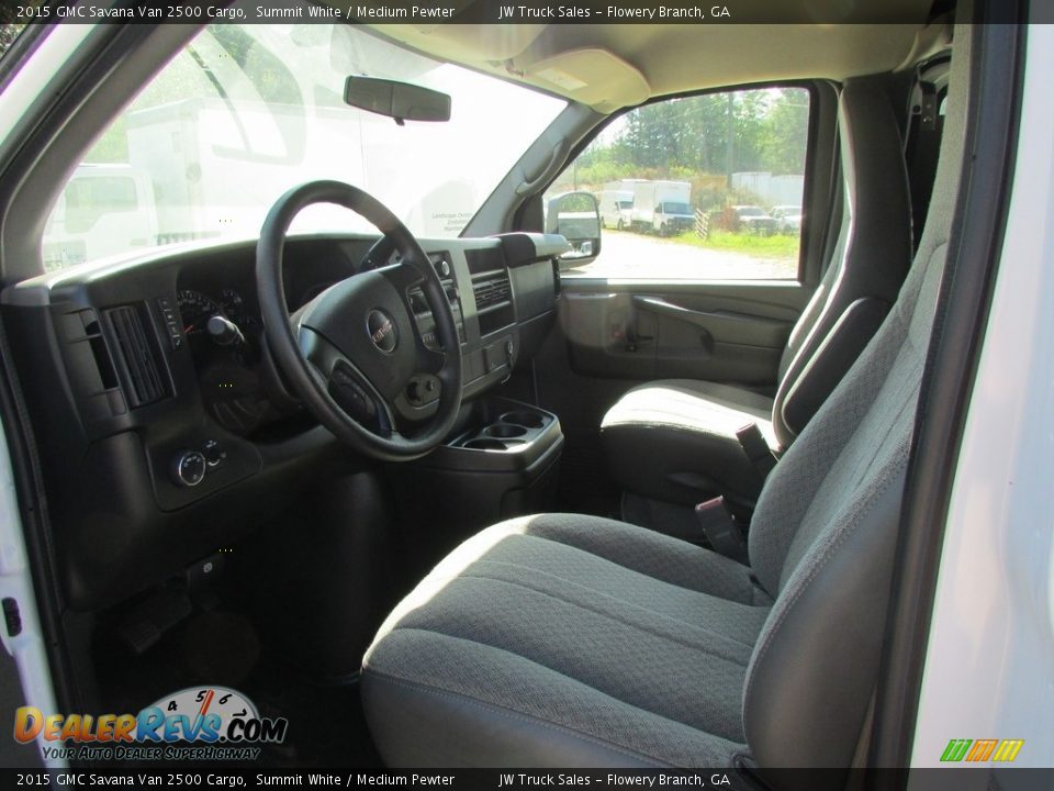 2015 GMC Savana Van 2500 Cargo Summit White / Medium Pewter Photo #12