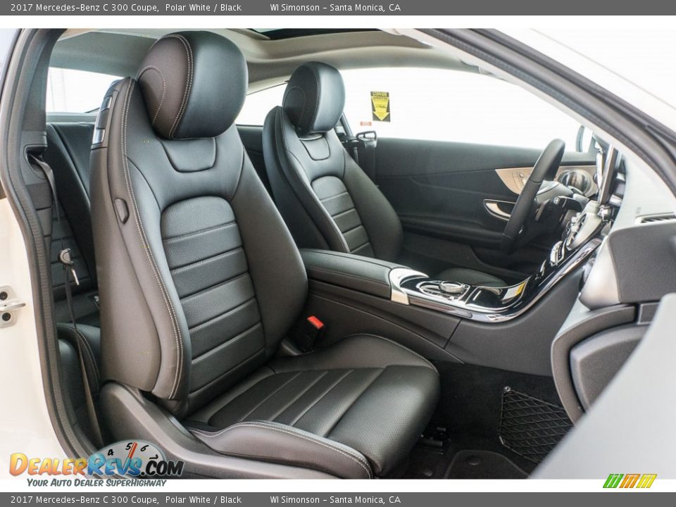 2017 Mercedes-Benz C 300 Coupe Polar White / Black Photo #2