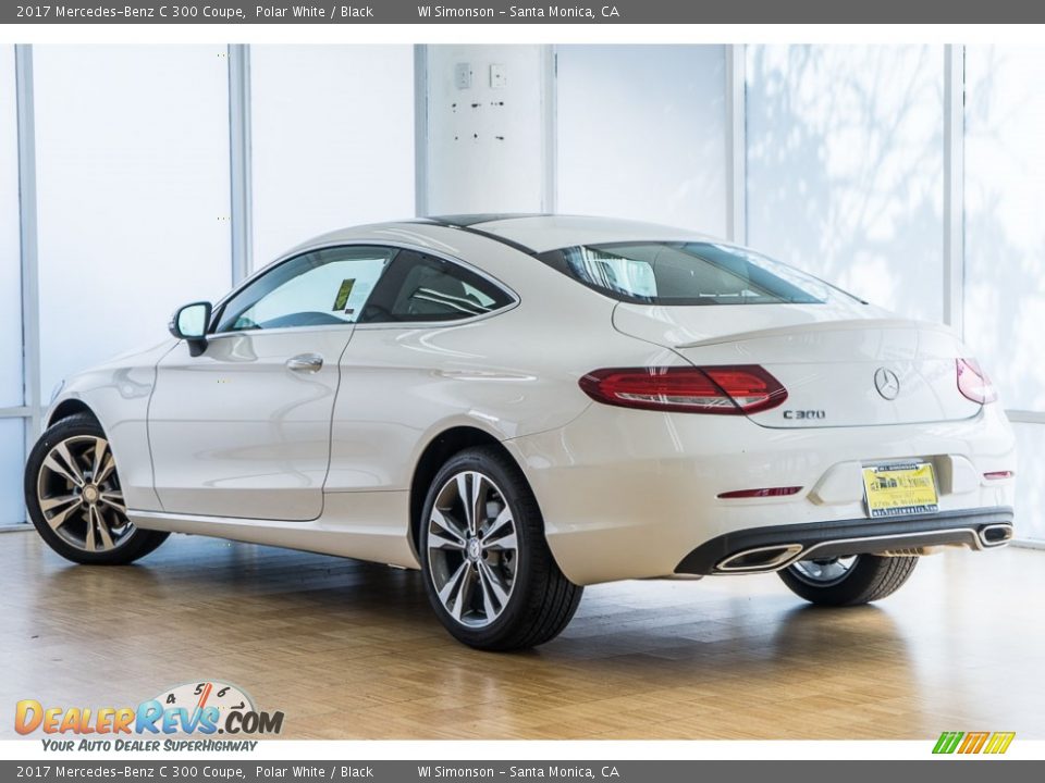 2017 Mercedes-Benz C 300 Coupe Polar White / Black Photo #3