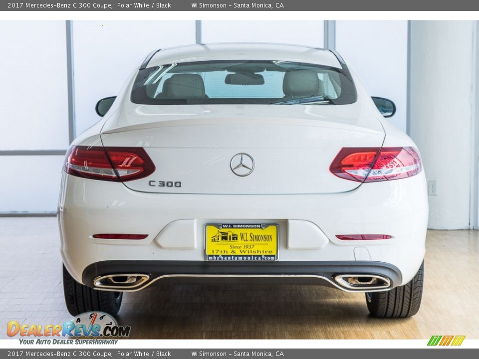 2017 Mercedes-Benz C 300 Coupe Polar White / Black Photo #4