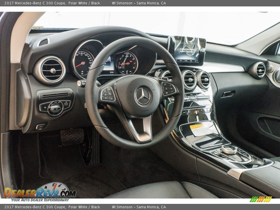 2017 Mercedes-Benz C 300 Coupe Polar White / Black Photo #5