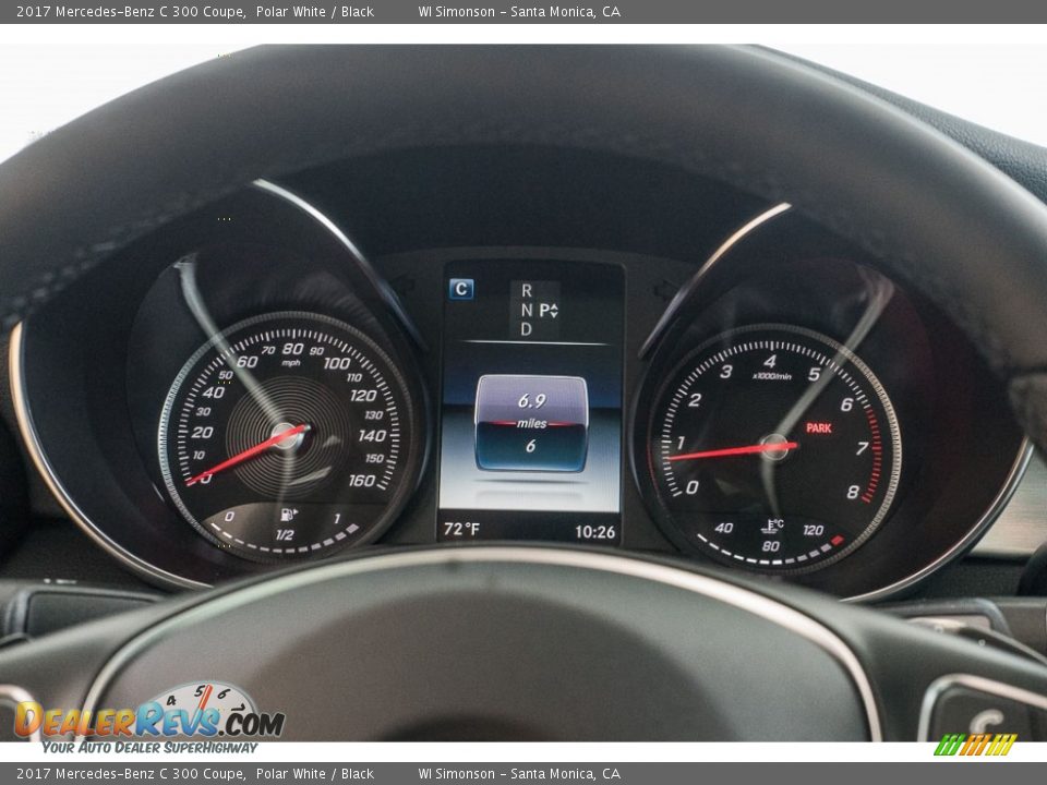2017 Mercedes-Benz C 300 Coupe Polar White / Black Photo #6
