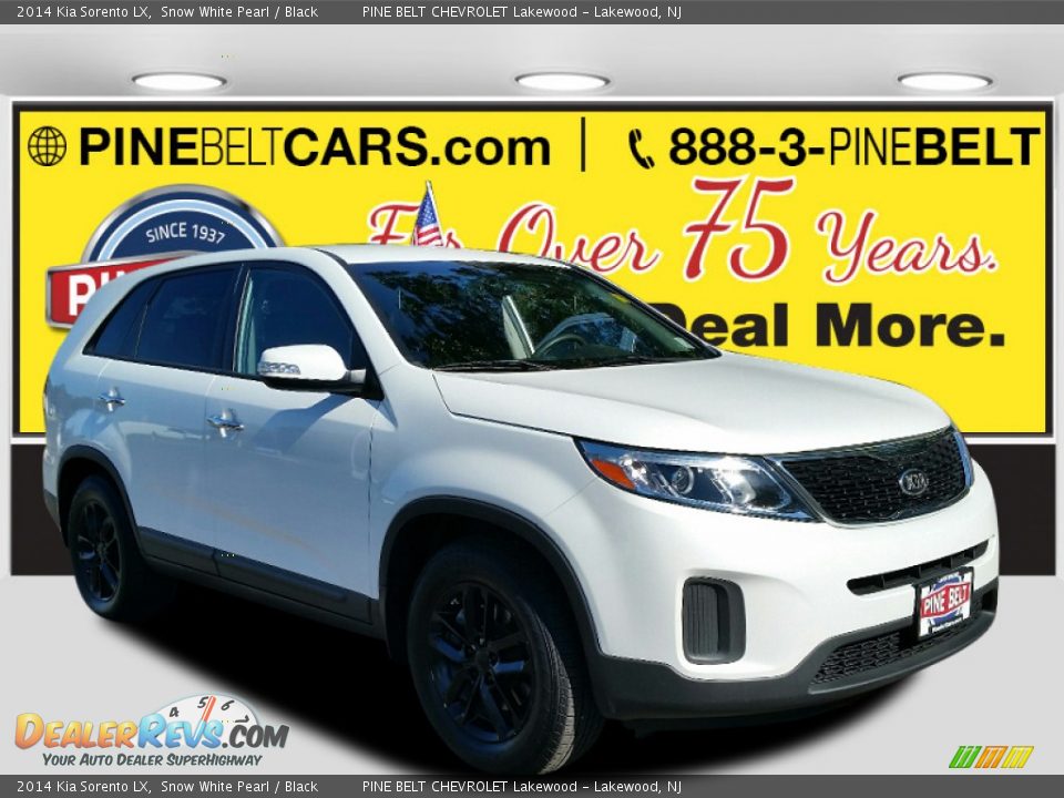 2014 Kia Sorento LX Snow White Pearl / Black Photo #1