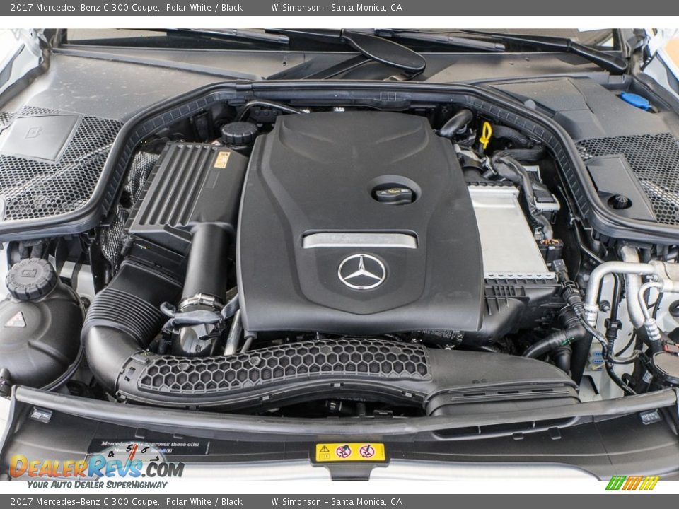 2017 Mercedes-Benz C 300 Coupe Polar White / Black Photo #9