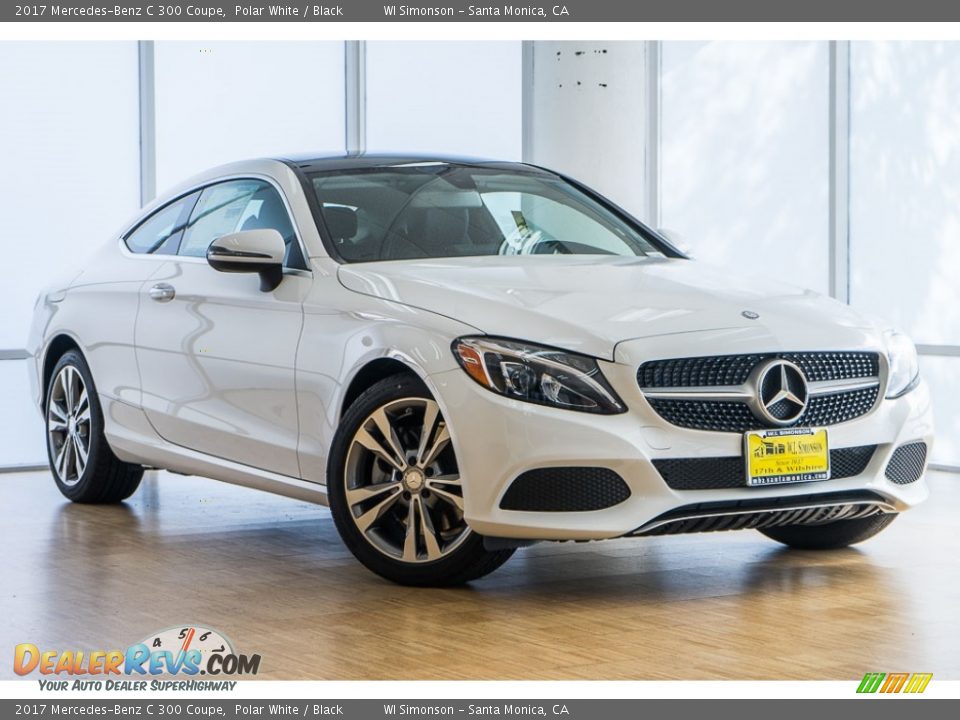 2017 Mercedes-Benz C 300 Coupe Polar White / Black Photo #12