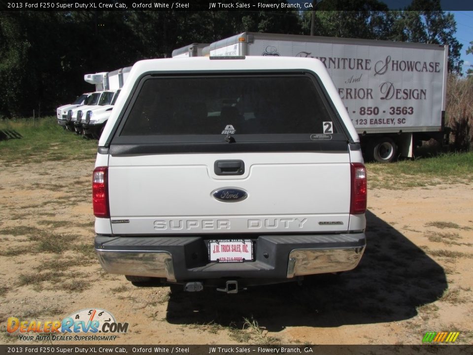 2013 Ford F250 Super Duty XL Crew Cab Oxford White / Steel Photo #6
