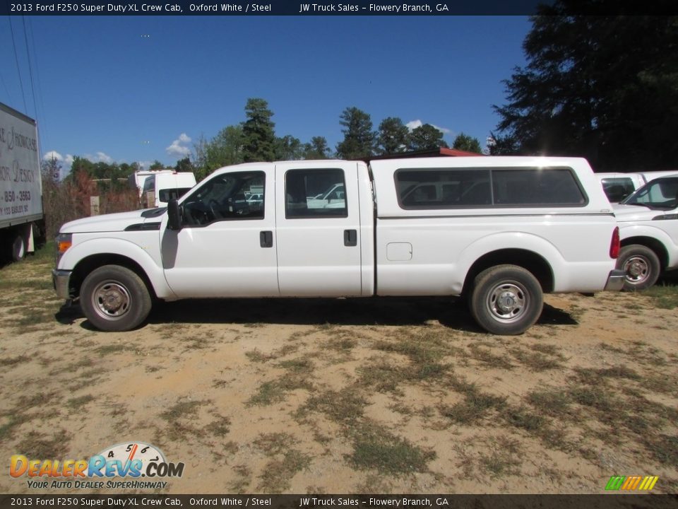 2013 Ford F250 Super Duty XL Crew Cab Oxford White / Steel Photo #8
