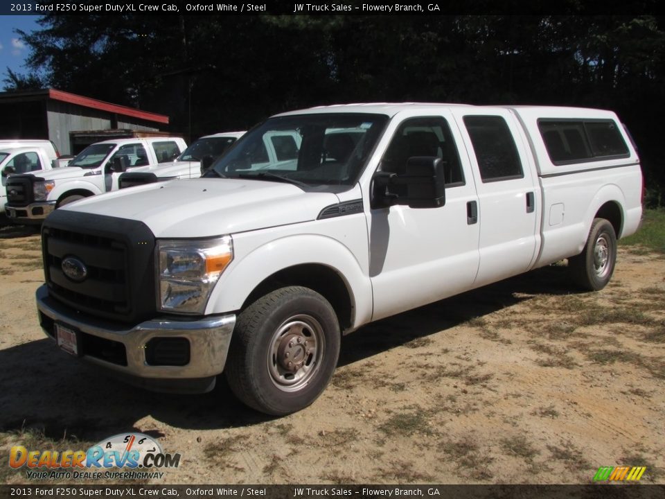 2013 Ford F250 Super Duty XL Crew Cab Oxford White / Steel Photo #9