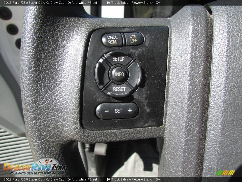 2013 Ford F250 Super Duty XL Crew Cab Oxford White / Steel Photo #13