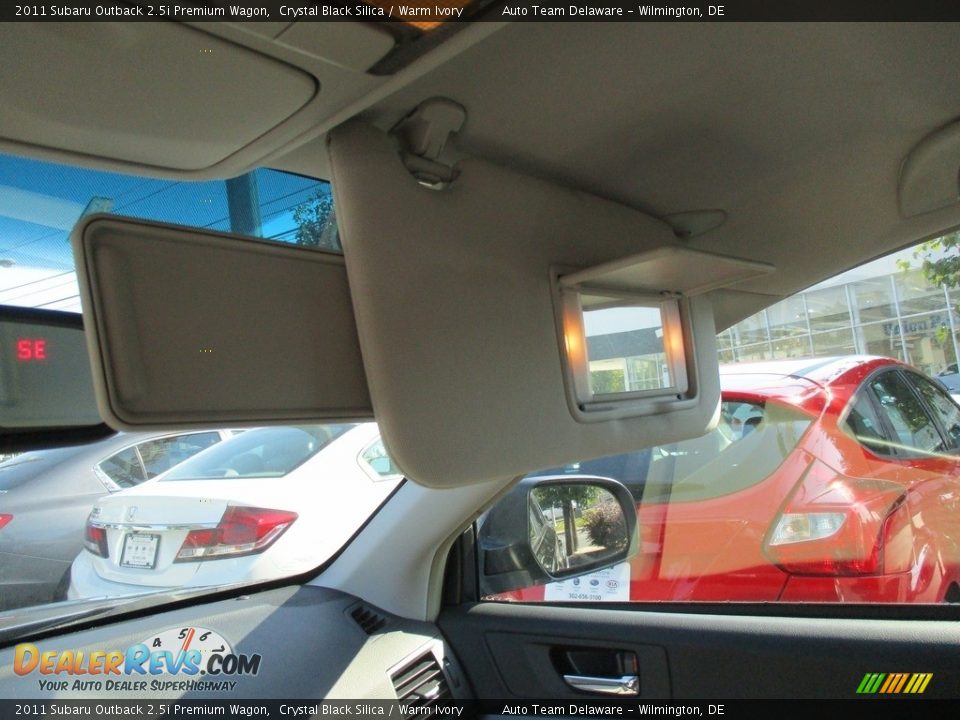 2011 Subaru Outback 2.5i Premium Wagon Crystal Black Silica / Warm Ivory Photo #36