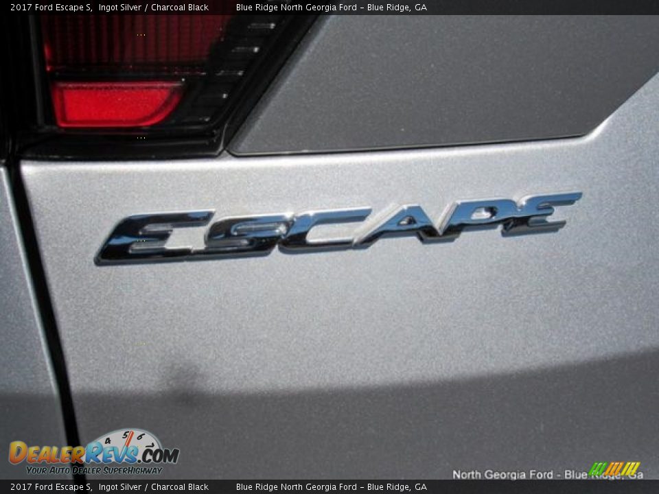2017 Ford Escape S Ingot Silver / Charcoal Black Photo #33