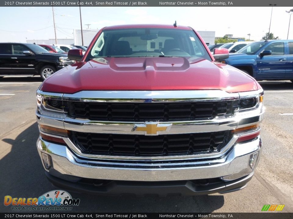 2017 Chevrolet Silverado 1500 LT Crew Cab 4x4 Siren Red Tintcoat / Jet Black Photo #2