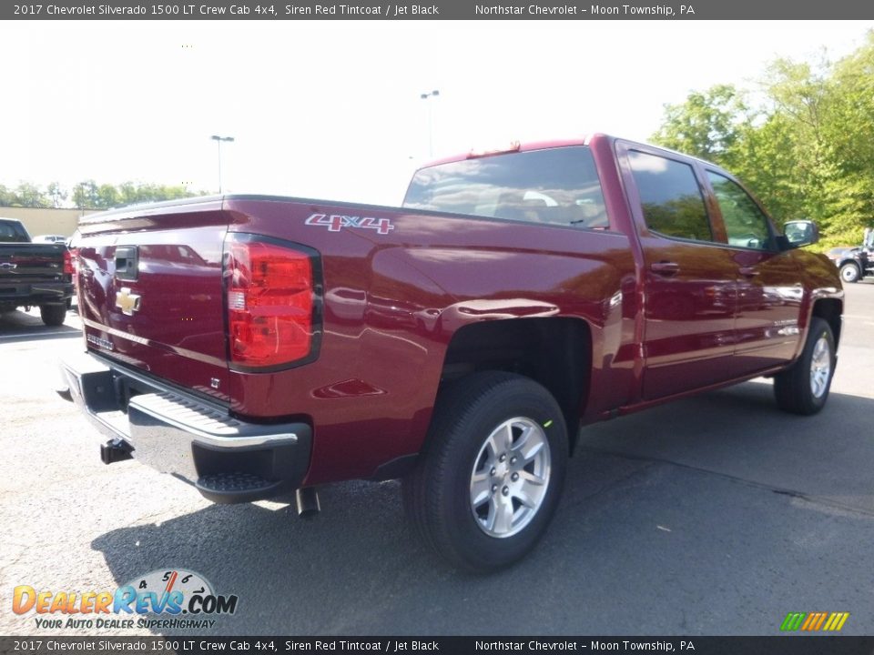 2017 Chevrolet Silverado 1500 LT Crew Cab 4x4 Siren Red Tintcoat / Jet Black Photo #5