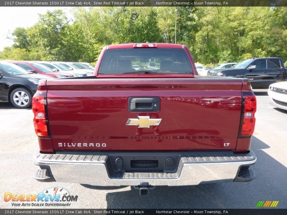 2017 Chevrolet Silverado 1500 LT Crew Cab 4x4 Siren Red Tintcoat / Jet Black Photo #6