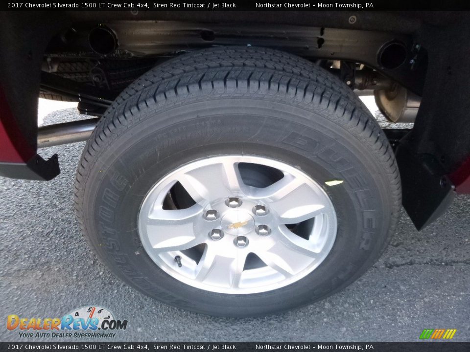 2017 Chevrolet Silverado 1500 LT Crew Cab 4x4 Siren Red Tintcoat / Jet Black Photo #9