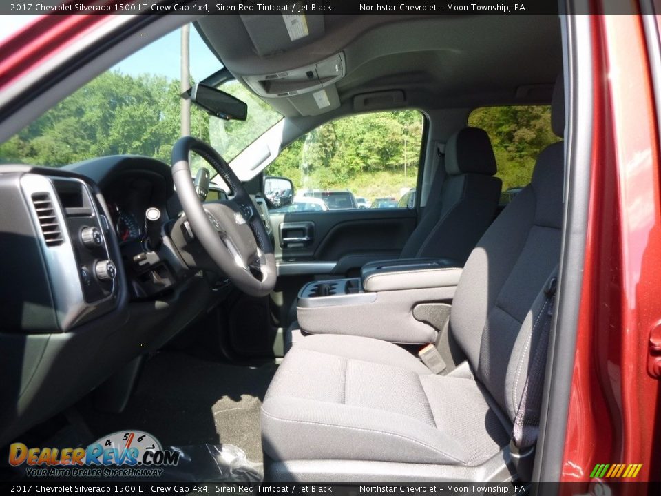 2017 Chevrolet Silverado 1500 LT Crew Cab 4x4 Siren Red Tintcoat / Jet Black Photo #10