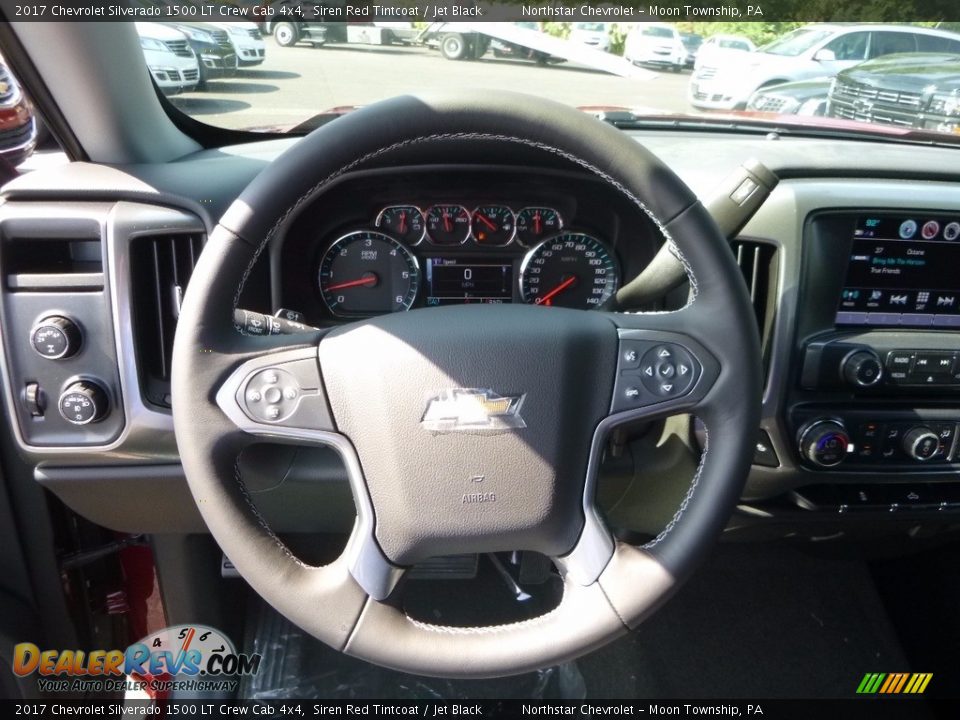 2017 Chevrolet Silverado 1500 LT Crew Cab 4x4 Siren Red Tintcoat / Jet Black Photo #17