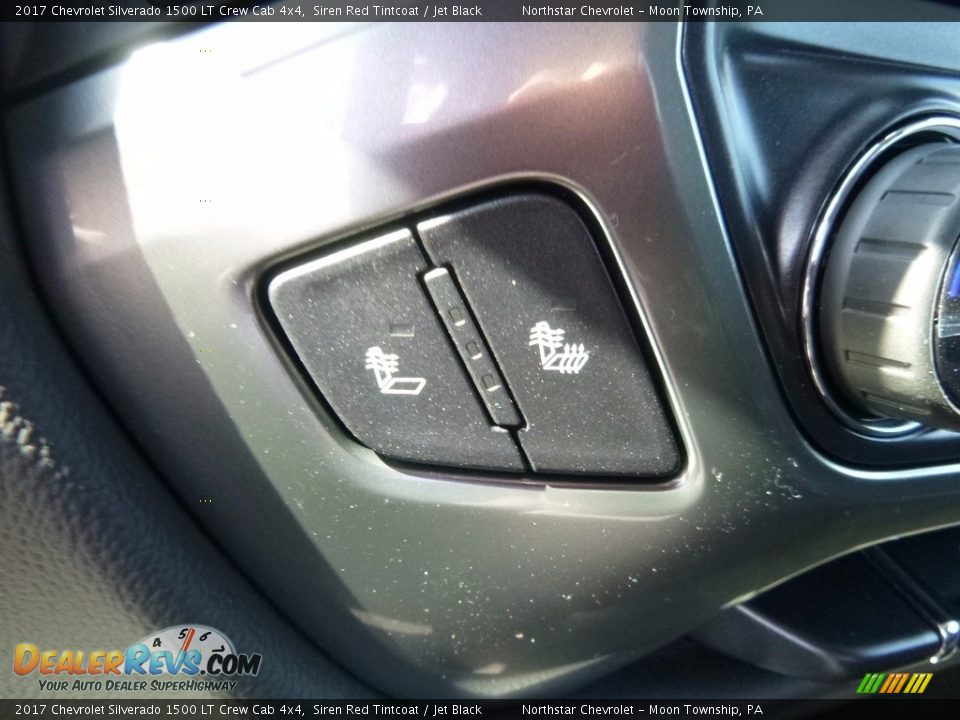 2017 Chevrolet Silverado 1500 LT Crew Cab 4x4 Siren Red Tintcoat / Jet Black Photo #18