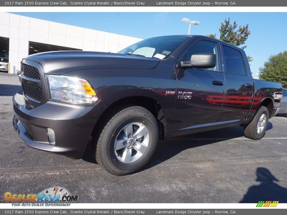 2017 Ram 1500 Express Crew Cab Granite Crystal Metallic / Black/Diesel Gray Photo #1
