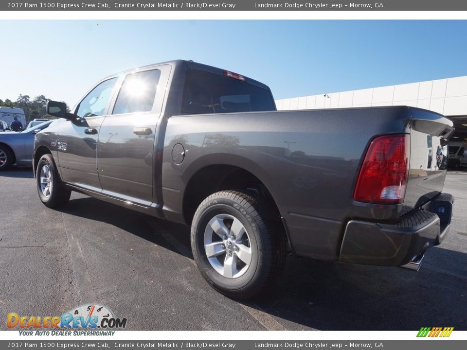 2017 Ram 1500 Express Crew Cab Granite Crystal Metallic / Black/Diesel Gray Photo #2