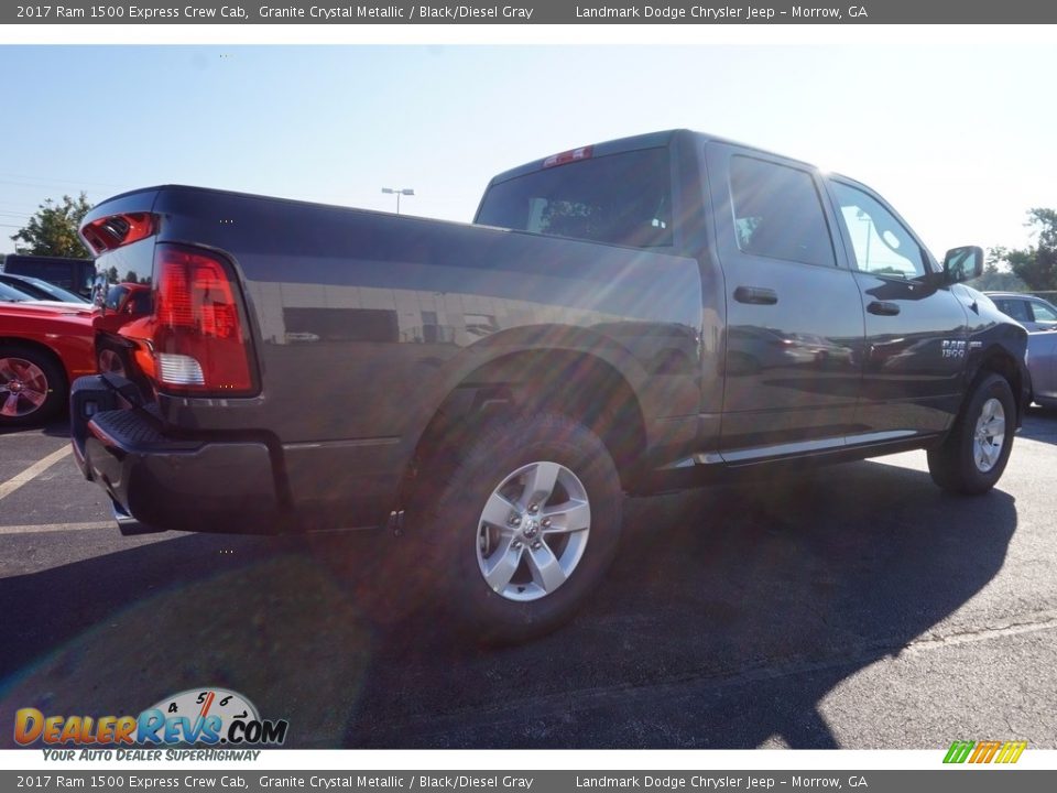 2017 Ram 1500 Express Crew Cab Granite Crystal Metallic / Black/Diesel Gray Photo #3