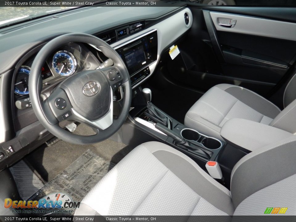 Steel Gray Interior - 2017 Toyota Corolla LE Photo #3