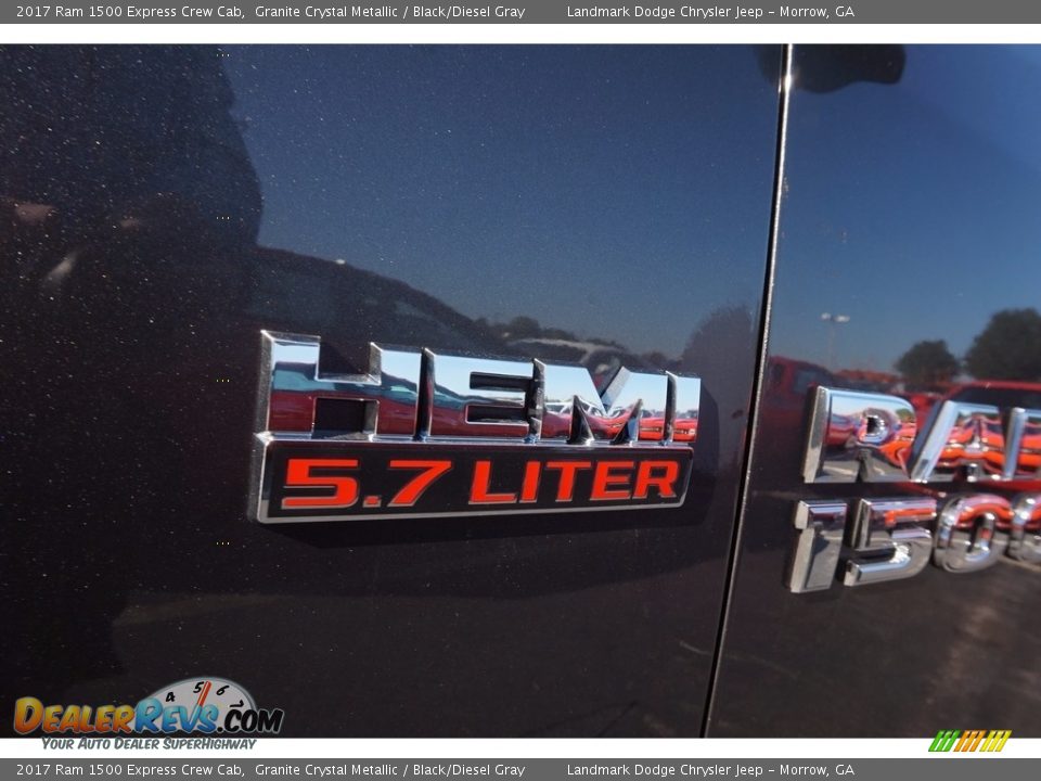 2017 Ram 1500 Express Crew Cab Granite Crystal Metallic / Black/Diesel Gray Photo #6