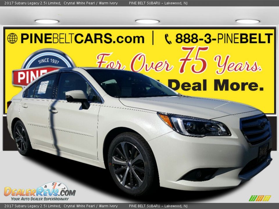 2017 Subaru Legacy 2.5i Limited Crystal White Pearl / Warm Ivory Photo #1