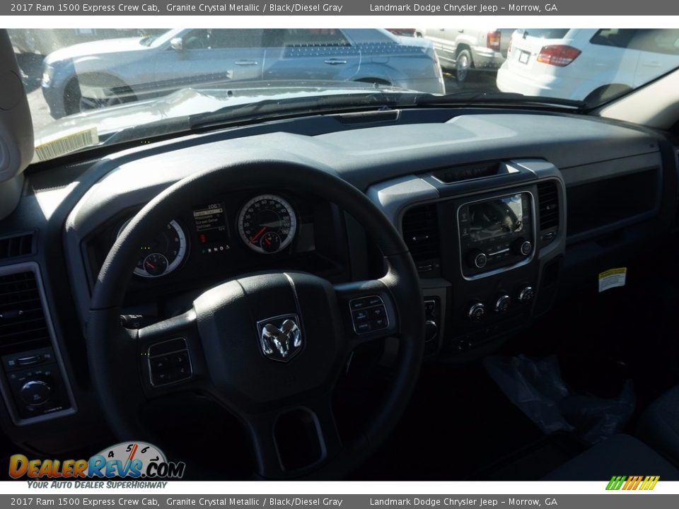 2017 Ram 1500 Express Crew Cab Granite Crystal Metallic / Black/Diesel Gray Photo #8