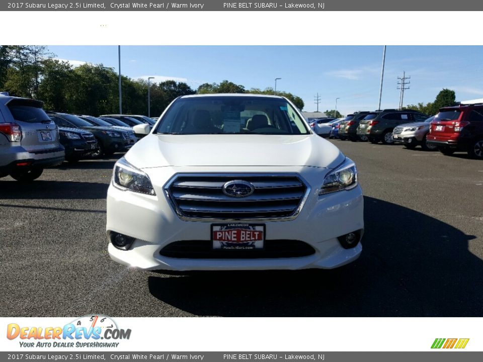 2017 Subaru Legacy 2.5i Limited Crystal White Pearl / Warm Ivory Photo #2